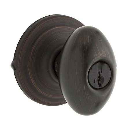 Kwikset Laurel Keyed Entry Knob 740L-11P-SMT-6AL-RCS-GC